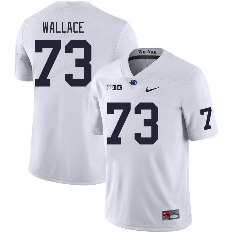 Men #73 Caedan Wallace Penn State Nittany Lions College Football Jerseys Stitched Sale-White